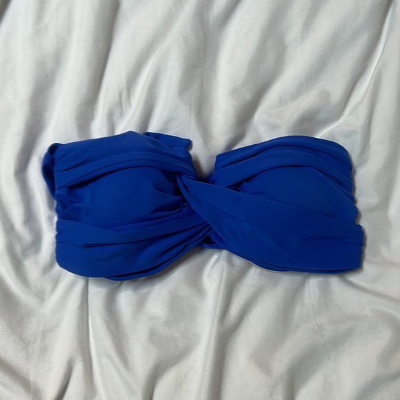 SeaFolly Everything but Water Bright Blue Multi-Way Bikini Top - Picture 2 of 5